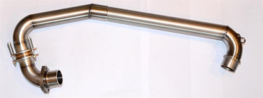 Exhaust pipe 4T complete, Krümmer mit Hitzeschutzblech