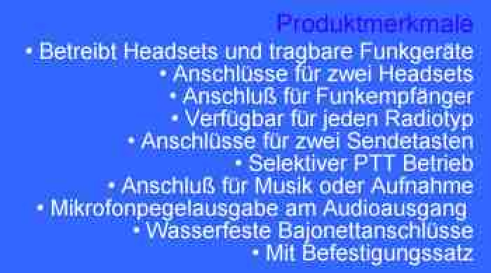 LYNX Strom-Funkgerätschnittstelle/ Radio Power Interface