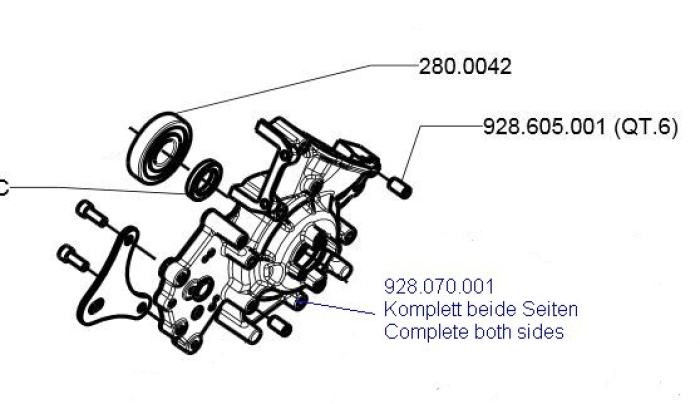 Kurbelgehäuse Crankshafthouse complete 130